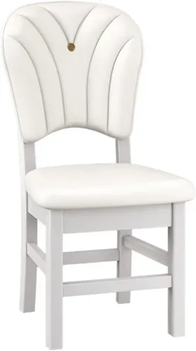 Vista 20 de Upholstered Leather Dining Room Chairs, Dining Chairs Set Kitchen Chair with Solid Wood Legs, Dining Room Side Chair for Bedroom, Vanity, Living