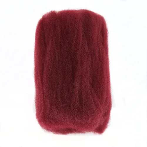 Vista 8 de BTWTRY Afro Kinkys - Cabello sintético a granel – 1.76 oz/1.76 onzas de cabello afro a granel para rastas y rastas – Extensiones de cabello con clip