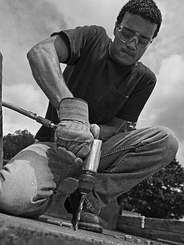 Vista 6 de Ingersoll Rand EC112 Taladro neumático sin llave de 1/2", reversible, 500 RPM, 0.5HP