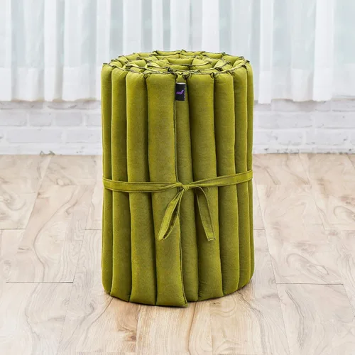 Vista 491 de Leewadee colchón tailandés enrollable para cama de invitados, tapete de yoga, para masaje tailandés, ecológico, orgánico y natural.