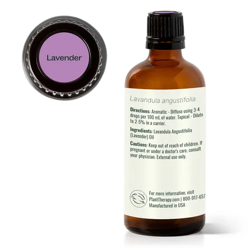 Vista 8 de Plant Therapy Aceite esencial de lavanda 100% puro, sin diluir, aromaterapia natural, grado terapéutico, 3.4 fl oz (3.3 oz)