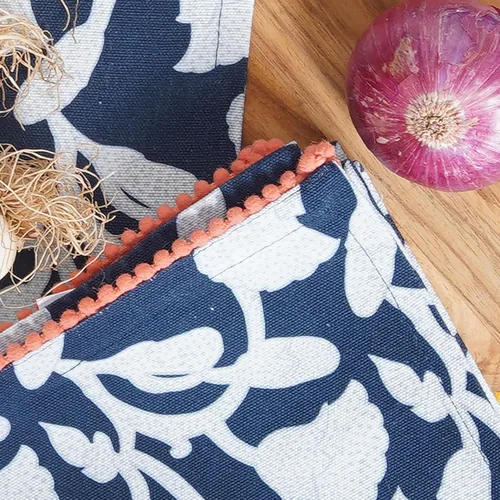 Vista 5 de TARAN LIVING Paños de Cocina y de Té Estampados de Algodón con Barra para Platos, 18 x 28 pulgadas con Ribetes, Juegos de Paños de Cocina de Algodón