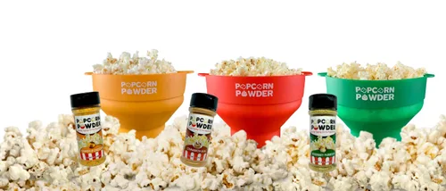 Vista 3 de Popcorn Powder 's All Natural Gourmet Popcorn Topping & Seasoning (Chipotle Cheddar)