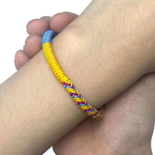 Vista 7 de LAMIBEE Pulsera de Orgullo, pulsera de polietileno, LGBTQA+ Orgullosamente Love Boho Estilo Pulsera de Muñequera, Pulsera de cuerda de surfista