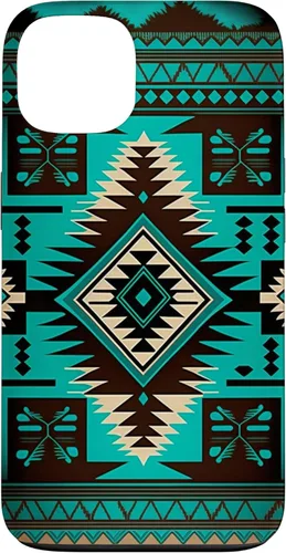 Vista 7 de South West Turquoise Native American Aztec Pattern Case for iPhone 17