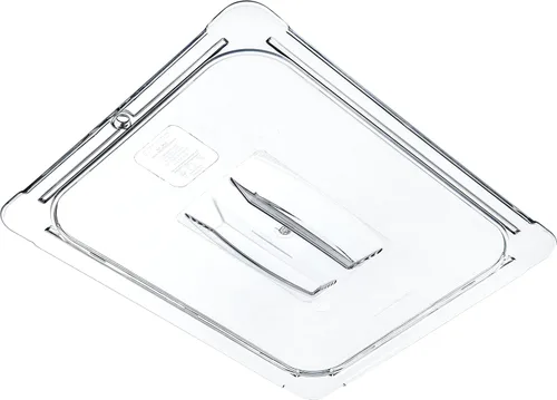 Vista 4 de Carlisle FoodService Products 10230U07 StorPlus - Tapa para bandeja de alimentos con mango universal de policarbonato de tamaño medio, transparente