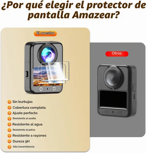Vista 5 de AMAZEAR - Protector de pantalla para DJI OSMO 360/Osmo 360 II/2 Accesorios