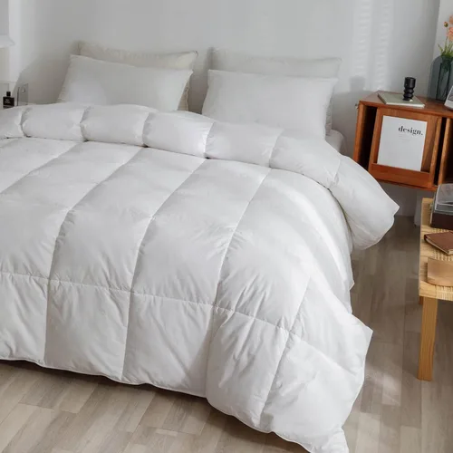 Vista 4 de BedTreat Edredones tamaño King, edredón de plumón para todas las estaciones, relleno de edredón de 700 GSM, funda de 100 % algodón, ultra suave
