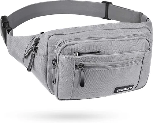 Vista 18 de CXWMZY - Riñonera para hombre y mujer, con correa ajustable impermeable de gran capacidad, apto para actividades al aire libre, entrenamientos