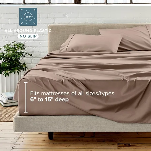 Vista 6 de Bare Home - Juego de edredón reversible en una bolsa y juego de sábanas - Individual - Alternativa al plumón - Suave - Juego de ropa de cama