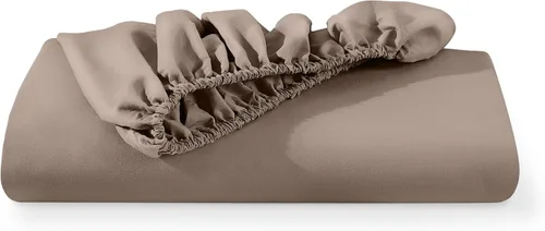 Vista 7 de Bare Home - Sábana bajera ajustable tamaño queen, de microfibra 1800, muy suave y duradera para colchones altos, color gris pardo