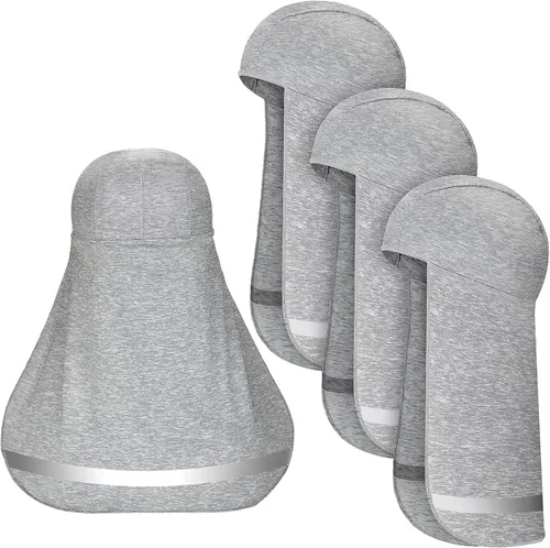 Vista 10 de 4 piezas de sombrero de sombra para el cuello, sombrero de sombra para el sol, gorra de calavera de enfriamiento