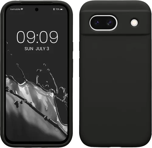 Vista 269 de kwmobile Funda Compatible con Google Pixel 6 Pro - Funda de Teléfono de Silicona TPU con Acabado Suave - Azul Caribe