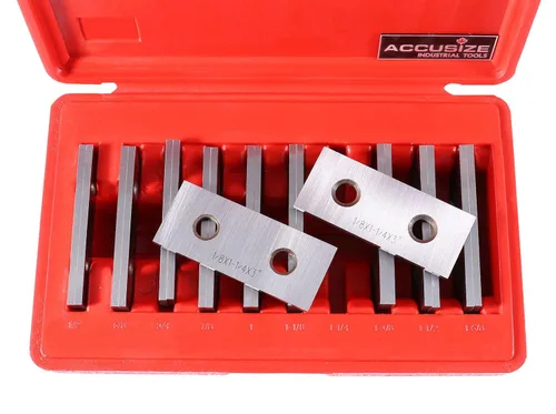 Vista 2 de Accusize Industrial Tools 1/8 '' de grosor 10 pares de juegos paralelos de precisión, 3 '' de longitud, EG10-1403