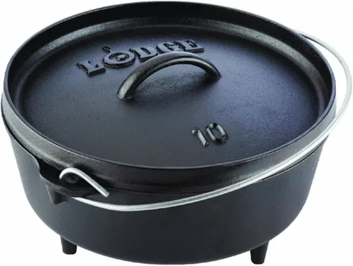 Horno holandés, de Lodge, para campamentos, Negro