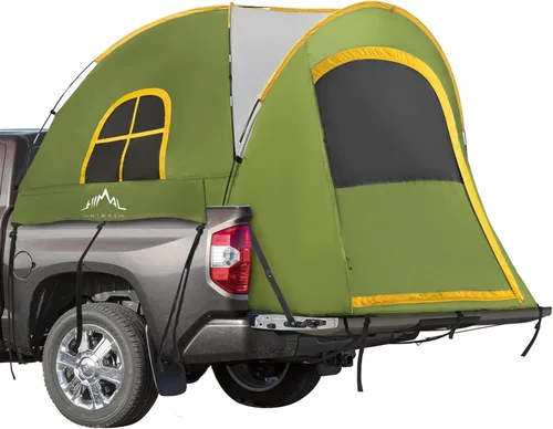 Vista 8 de GoHimal Pickup Truck Tent, Waterproof PU2000mm Double Layer for FT Truck Bed, Portable Bed Tent for Camping