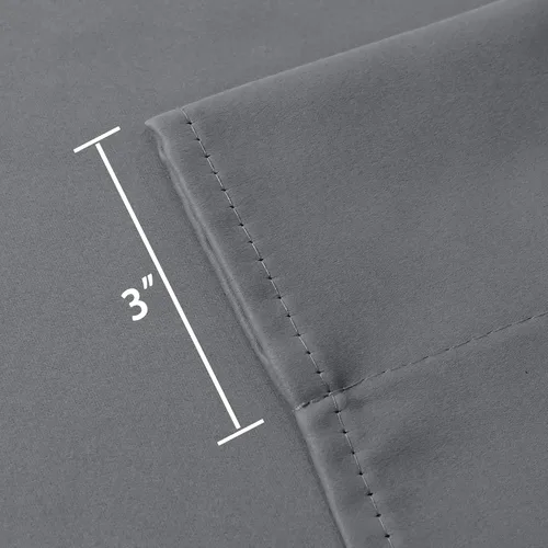 Vista 4 de DECOVSUN Cenefa opaca con amarre para ventana de 18 pulgadas de largo, con aislamiento térmico, cenefa ajustable para ventanas de cocina, bolsillo