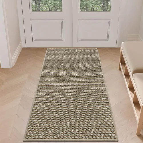 Vista 36 de BEQHAUSE Tapete para puerta de Dirt Trapper de 20 x 32 pulgadas, antideslizante, lavable, tapete de entrada, resistente a la suciedad y absorbente