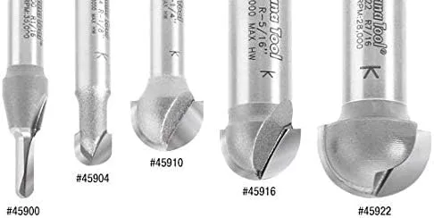 Vista 7 de Amana Tool - Caja de núcleo con punta de carburo 45914 Radio de 5/16 x 5/8 de diámetro x vástago de 7/16 x 1/4