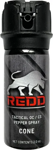 Vista 5 de Redd Spray de pimienta, spray de pimienta táctico OC/CS y funda de nailon, cono abatible (2 onzas)