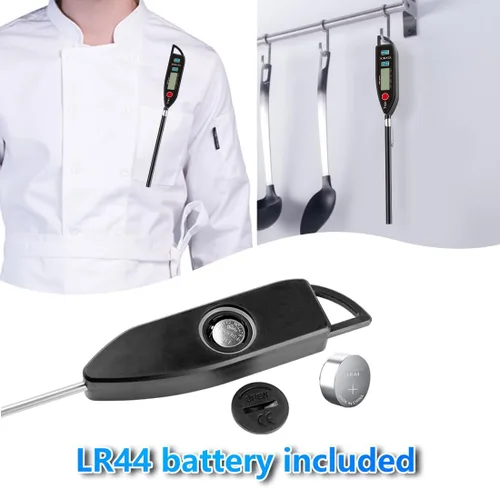 Vista 6 de BOMATA Termómetro digital para agua, líquido, vela y cocina. Termómetro de lectura instantánea para alimentos, resistente al agua IPX7 con sonda