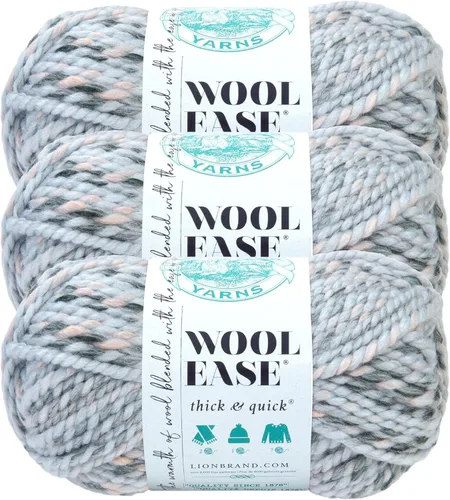 Vista 41 de Lion Brand Yarn - Ovillo de lana Wool-Ease Thick & Quick color fuerza aérea