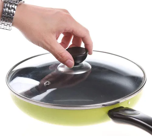 Vista 6 de Pomo universal para tapa de olla, 5 piezas resistentes al calor, tapas de sartén de repuesto, mango de elevación, piezas de repuesto para utensilios