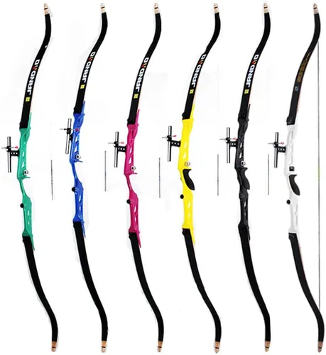 Arco recurvo Takedwon de 68/70 pulgadas, 16-40 libras, aleación de aluminio, arco de caza, arco atlético de competencia 70"/negro