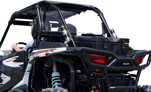 SuperATV - Parabrisas trasero para Polaris RZR XP 1000 (2014-2023) | Fabricado en EE. UU. | Hecho de policarbonato de 1/4" - 250 veces más fuerte