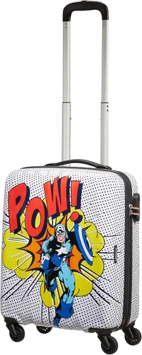 Vista 4 de AMERICAN TOURISTER, Equipaje de mano, Multicolor (Capitán América Pop Art), S (55 cm - 36 L), Equipaje, equipaje de mano