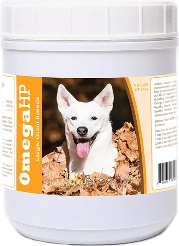 Vista 139 de Healthy Breeds Siberian Husky Omega HP - Masticables suaves para piel y pelaje, 90