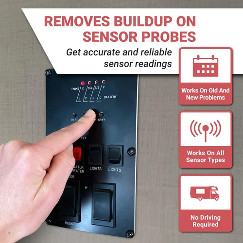 Vista 3 de Unique Restore-It Líquido Limpiador de Sensores de RV – Limpia y restaura sondas de sensores que leen incorrectamente eliminando los residuos