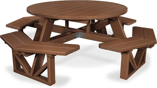 Parque octogonal mesa de picnic, talla única , Teca Teak