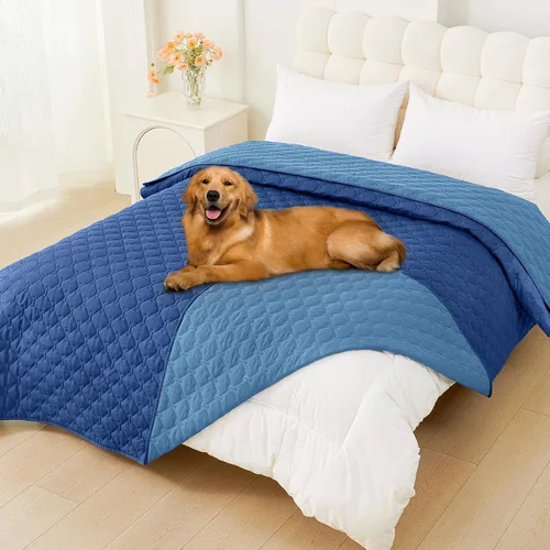 Vista 152 de Smiry Manta Impermeable para Cama de Perro 30x70, Manta Suave Reversible para Mascotas, Lavable a Prueba de Fugas Cubierta para Gatos y Perros