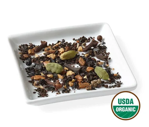 Vista 3 de Té orgánico, hojas sueltas, a granel, sin OMG, 91 porciones