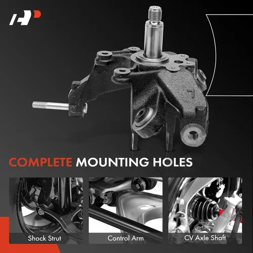 Vista 6 de A-Premium Nudillo de dirección de suspensión trasera izquierda compatible con Honda Accord 2003-2007, lado del conductor