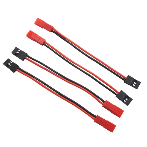 Vista 2 de ShareGoo 10 CM 20AWG JST hembra enchufe a JR macho servo receptor conector adaptador cable para coche RC FPV barco Lipo batería RC luces LED