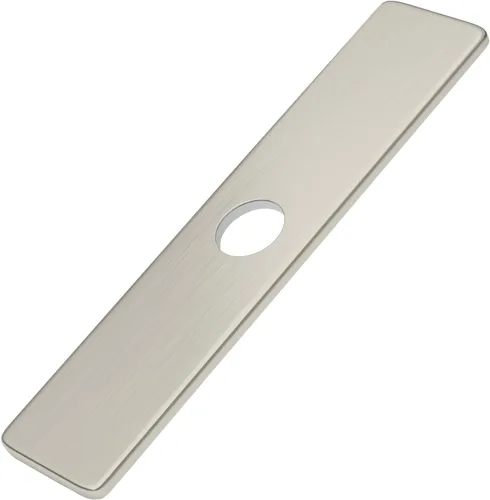 BWE - cuadrado de cromo de 10 pulgadas para la llave del fregadero de la cocina, para cubrir hoyo en la cubierta, P-11N
