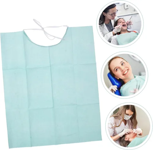 Vista 7 de Sky Bibs 3-Pack Easy-to-Use Disposable Neckerchiefs for Patients Practical Oral Care Suitable for Dental Offices and Clinics