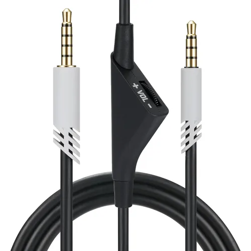 Vista 5 de Cable de repuesto para auriculares de juego Astro A40/A40TR/A10, cable auxiliar con control de volumen de 2,0 m 6,5 pies compatible con Xbox-One PC