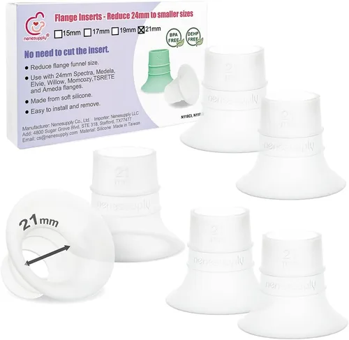 Vista 11 de Nenesupply Insertos de brida de 2ª generación de 0.59 pulgadas compatibles con brida de 0.94 pulgadas de Elvie OG Elvie Stride Spectra Momcozy