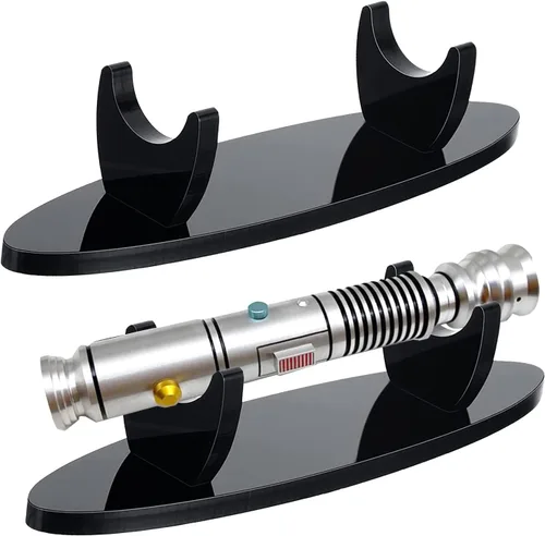 Vista 3 de WANLIAN Soporte de exhibición de sable de luz acrílico, soporte de exhibición de escritorio, soporte de sable de luz, decoración de escaparate