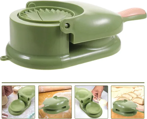 Vista 6 de CALLARON Empanada Empanada Baozi Pierogi Ravioli Herramientas de pastelería verde
