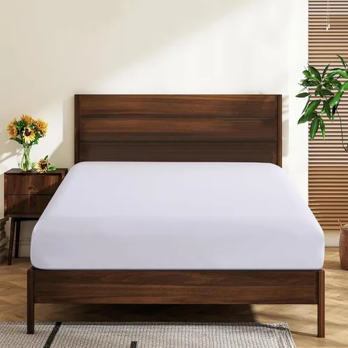 Vista 18 de Sábanas bajeras tamaño individual 100% algodón egipcio 600 hilos, bolsillo profundo de 16 pulgadas, ultra suaves, lujo hotelero, duraderas