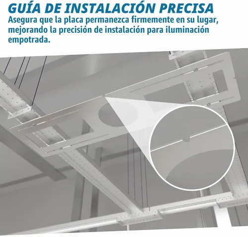Vista 6 de OHLECTRIC - Juego de 48 lámparas LED de 4 pulgadas en bruto en placas de montaje