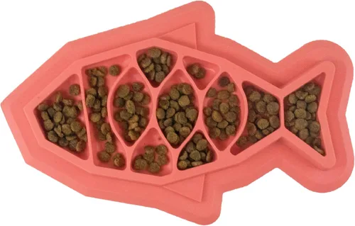 Vista 11 de Catstages Kitty - Cuenco de alimentación lenta para gatos y perros pequeños, plato de rompecabezas para comedores rápidos, para alimentos húmedos