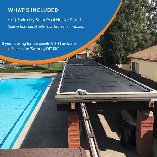 SolarPoolSupply Panel solar de calentador de piscina de grado industrial: sistema de montaje superior sin tirantes de viento alto y máxima