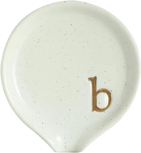 Vista 6 de COLLECTIVE HOME - Soporte de cuchara de café de cerámica, soporte de cuchara de cerámica con monograma, soporte para cuchara de café de 3.8