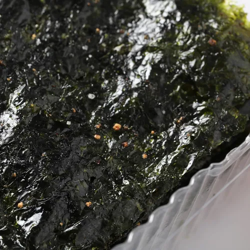 Vista 3 de Nicos Bocadillo de algas marinas Sabor tradicional (paquete de 18) Bocadillo asado condimentado, comida coreana, aperitivo de mar para niños