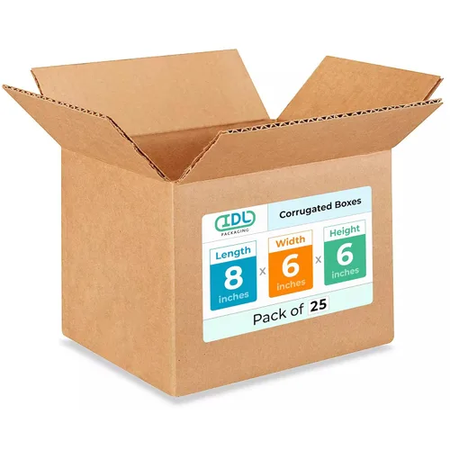 Vista 37 de Cajas de mudanza y envío de cubos pequeños de 9 x 9 x 9 pulgadas (paquete de 5) – Extra resistentes 200 libras frente a las regulares – Cajas